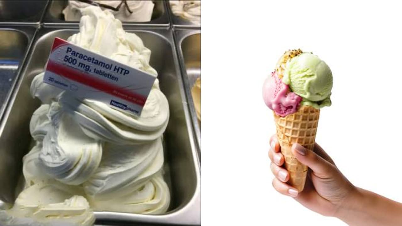 പാരസെറ്റാമോൾ ചേര്‍ത്ത ഐസ്ക്രീം കണ്ടുപിടിച്ചോ? ആ ചിത്രത്തിന് പിന്നിലെ യാഥാർത്ഥ്യം എന്ത്?
