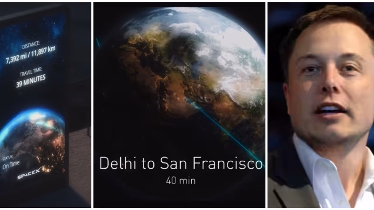 ദില്ലിയിൽ നിന്ന് സാൻഫ്രാൻസിസ്കോയിലേയ്ക്ക് ഇനി വെറും 60 മിനിട്ടിൽ താഴെ യാത്ര? സാധ്യമാണെന്ന് എലോൺ മസ്ക് ദില്ലിയിൽ നിന്ന് സാൻഫ്രാൻസിസ്കോയിലേയ്ക്ക് ഇനി വെറും 60 മിനിട്ടിൽ താഴെ യാത്ര? സാധ്യമാണെന്ന് എലോൺ മസ്ക്
