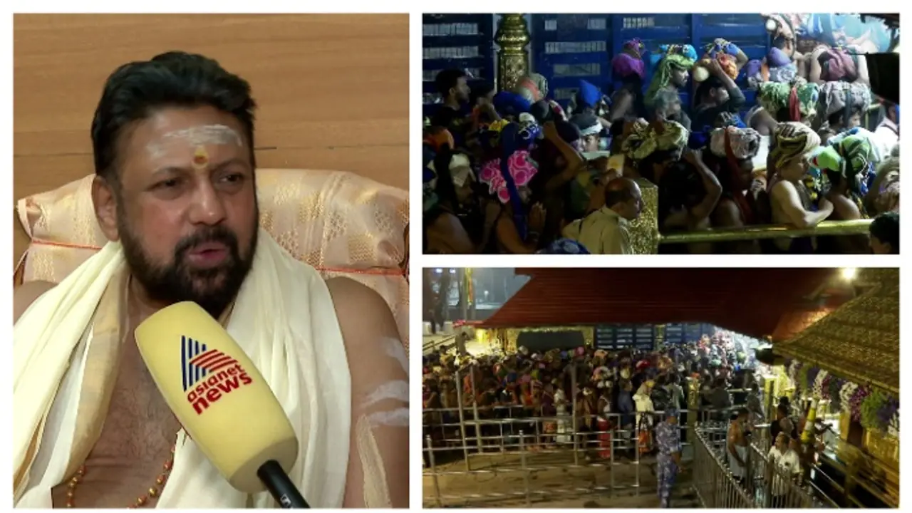 65,000 pilgrims at Sabarimala on Vrischikam 1; Priest urges devotees to protect sanctity of shrine's premises
