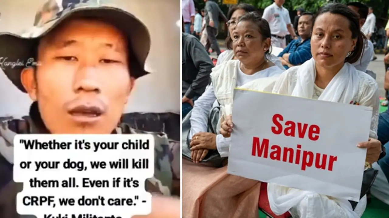 Manipur unrest: Kuki militant issues CHILLING threat to civilians, CRPF; says 'will kill them all' (WATCH) Manipur unrest: Kuki militant issues CHILLING threat to civilians, CRPF; says 'will kill them all' (WATCH)