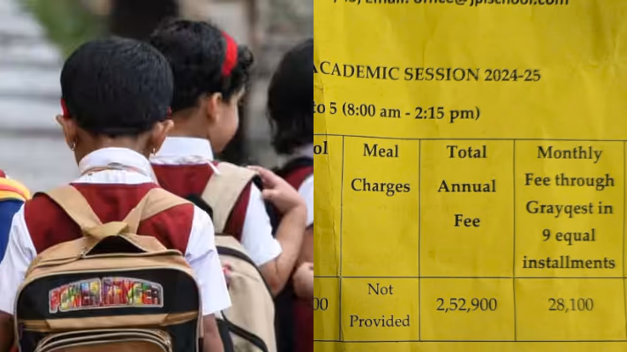 ഒന്നാം ക്ലാസ്സുകാരിയുടെ ഒരു വർഷത്തെ ഫീസ് 4.27 ലക്ഷം; മധ്യവർഗത്തിന് എങ്ങനെ താങ്ങാനാകുമെന്ന ചോദ്യവുമായി അച്ഛൻ