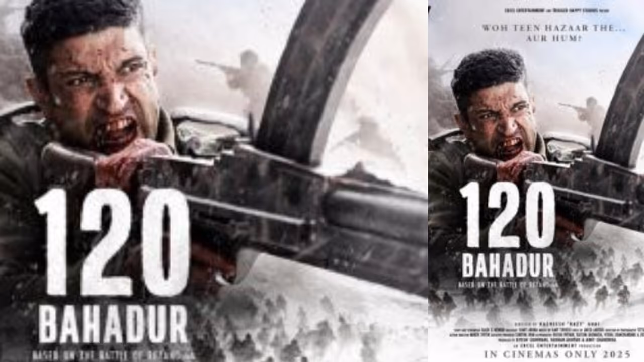 'അമരന്‍' പോലെ ബോളിവു‍ഡിലും ഒരു ആര്‍മി വീര ഗാഥ : 120 ബഹാദൂറിന്‍റെ ഫസ്റ്റ് ലുക്ക് പുറത്ത്