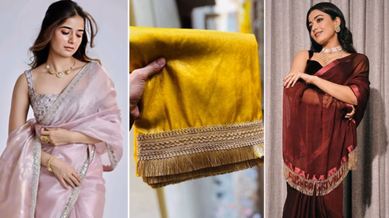 Old Saree Makeover by Applying 7 laces in cheap Cost Old Saree Makeover by Applying 7 laces in cheap Cost