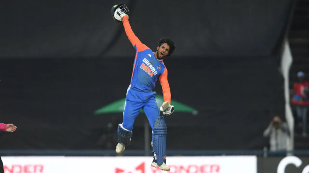 Tilak Varma smashes 151 off 67 balls, sets world record with 3rd consecutive century