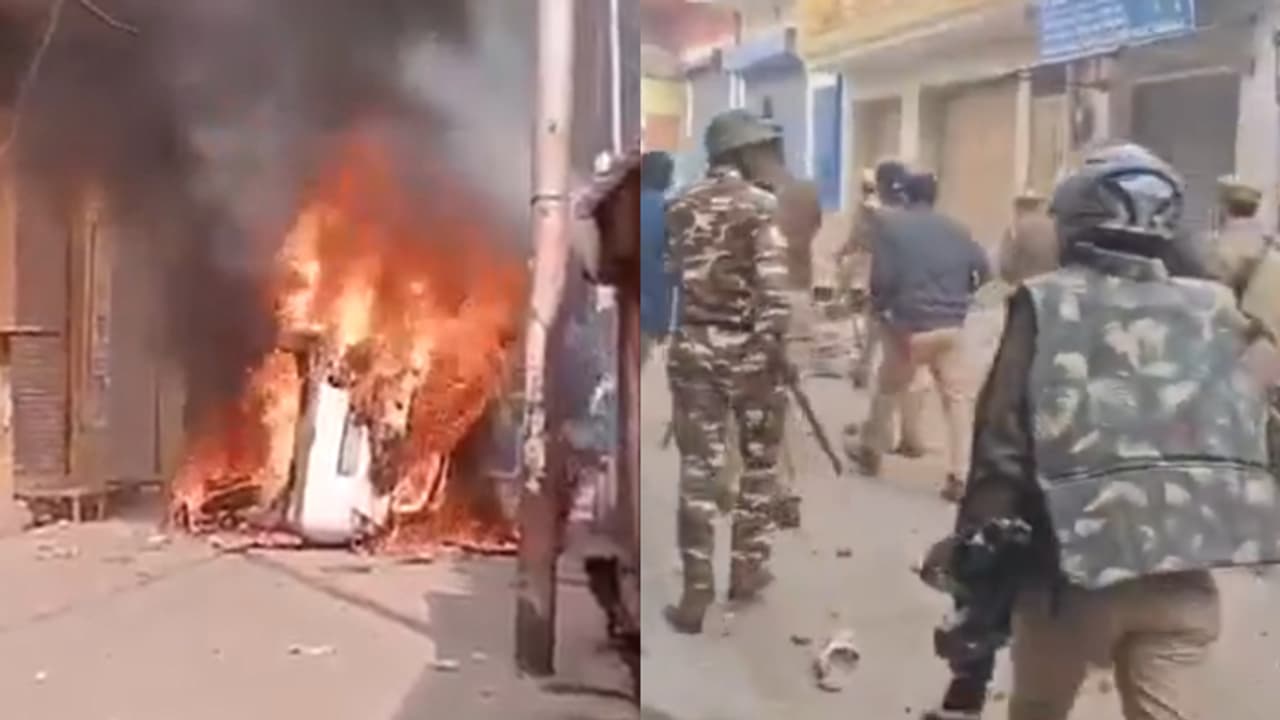Tensions escalate in UP's Sambhal over masjid survey, police fire tear gas as protesters pelt stones (WATCH)