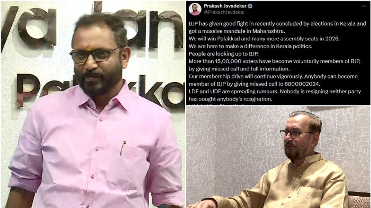 'Nobody is resigning...' Prakash Javadekar denies reports of K Surendran’s resignation as Kerala BJP chief