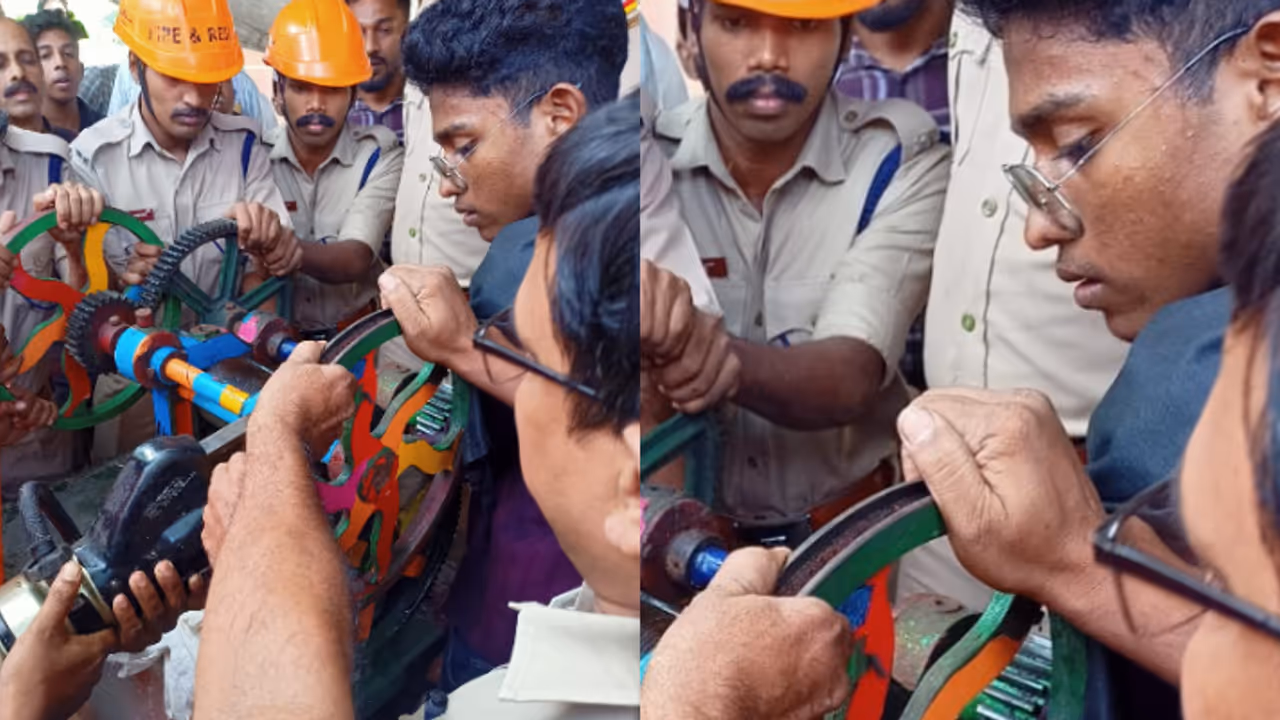 കരിമ്പ് ജ്യൂസ് ഉണ്ടാക്കുന്നതിനിടെ വിദ്യാർത്ഥിയുടെ കൈ യന്ത്രത്തിൽ കുടുങ്ങി, രക്ഷിച്ചത് യന്ത്രം മുറിച്ച് മാറ്റി
