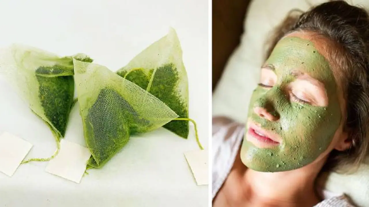Make face pack with green tea bags Make face pack with green tea bags