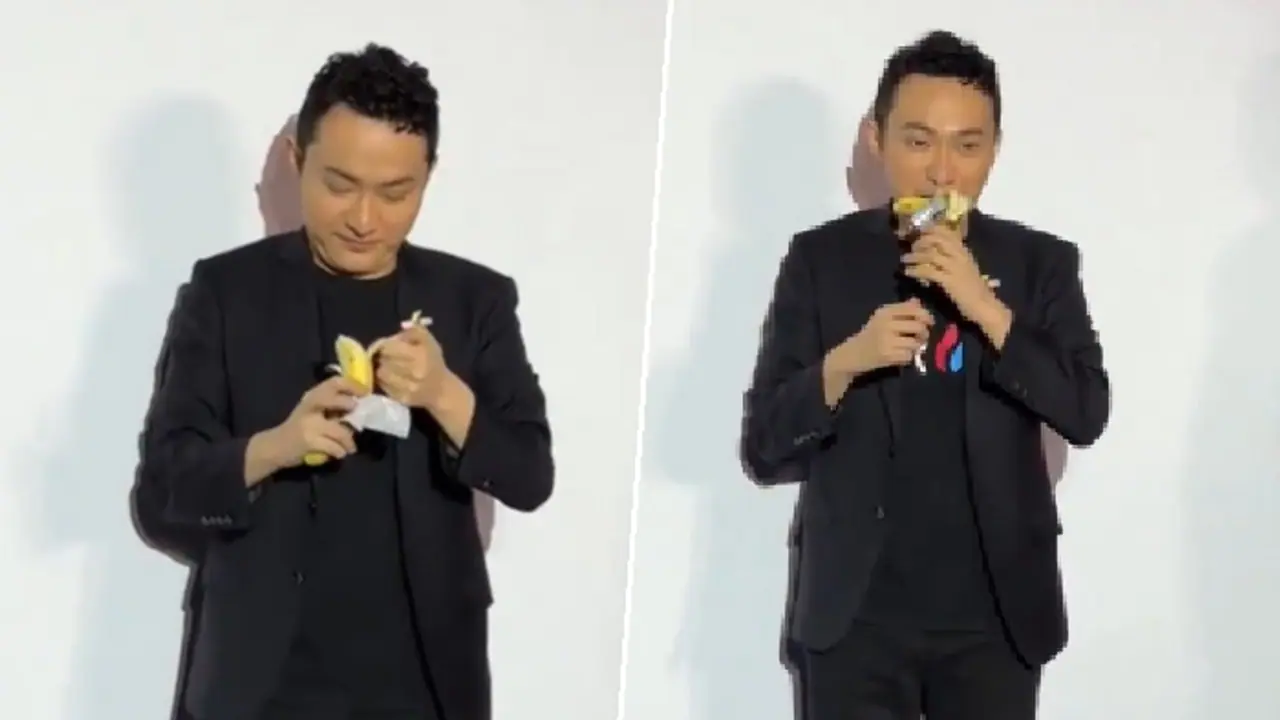 Art collector eats banana art work he bought for Rs 52 crore in auction (WATCH)