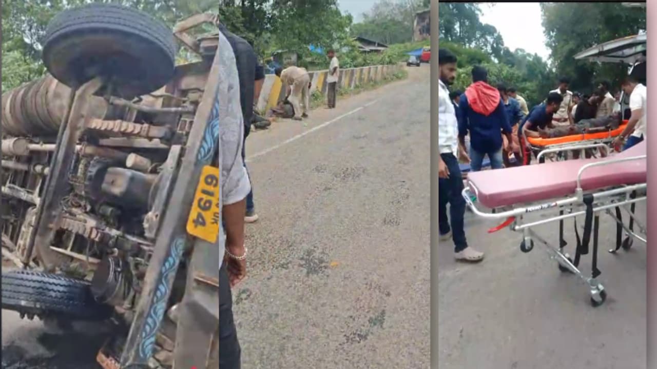 മാക്കൂട്ടം ചുരത്തിൽ കണ്ടെയ്നര് ലോറി നിയന്ത്രണം വിട്ട് മറിഞ്ഞു; ഒരാള് മരിച്ചു, അഞ്ചു പേര്ക്ക് പരിക്ക് മാക്കൂട്ടം ചുരത്തിൽ കണ്ടെയ്നര് ലോറി നിയന്ത്രണം വിട്ട് മറിഞ്ഞു; ഒരാള് മരിച്ചു, അഞ്ചു പേര്ക്ക് പരിക്ക്