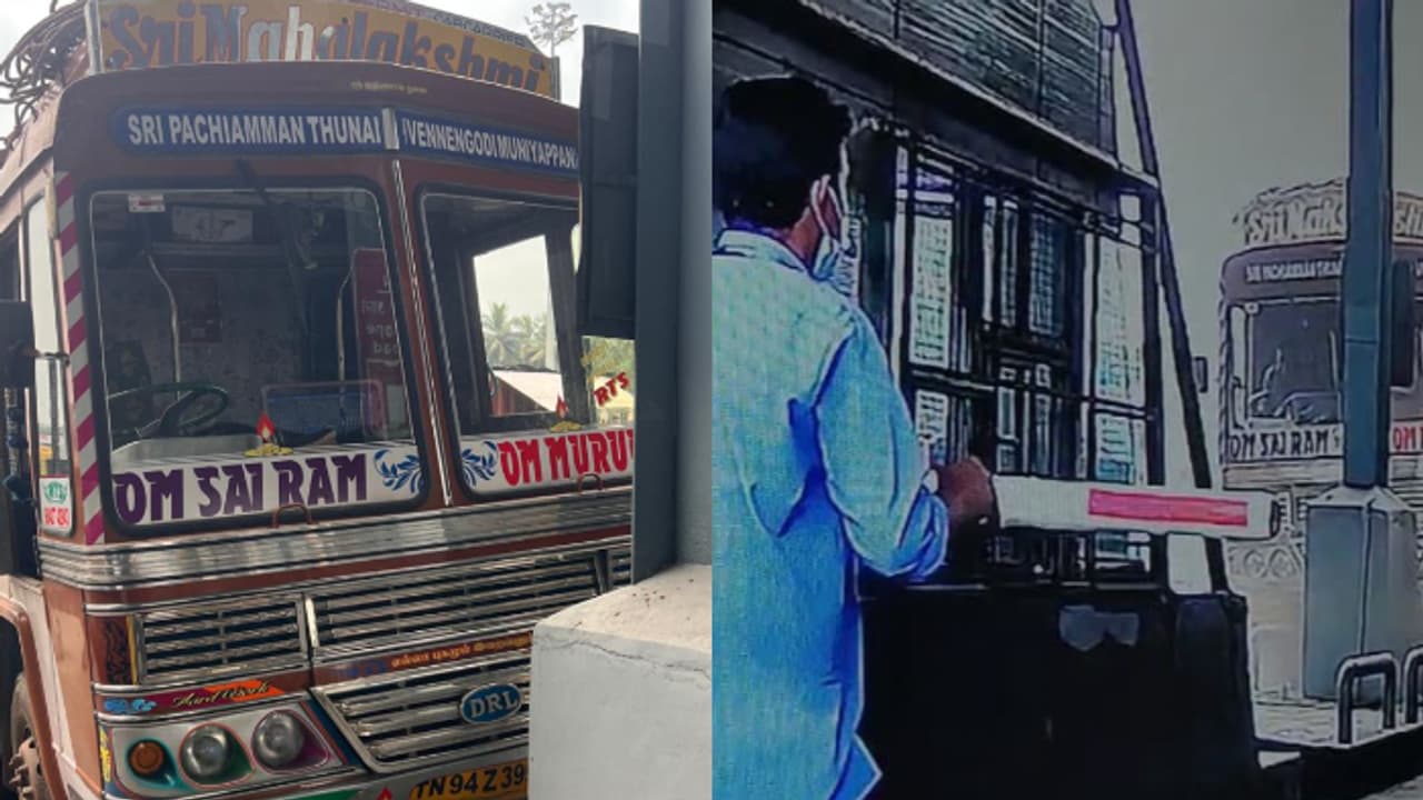 ടോള് പ്ലാസയിലേക്ക് നിയന്ത്രണം വിട്ട് ലോറി ഇടിച്ചുകയറി, പന്നിയങ്കരയിൽ അപകടമൊഴിവായത് തലനാരിഴയ്ക്ക് ടോള് പ്ലാസയിലേക്ക് നിയന്ത്രണം വിട്ട് ലോറി ഇടിച്ചുകയറി, പന്നിയങ്കരയിൽ അപകടമൊഴിവായത് തലനാരിഴയ്ക്ക്