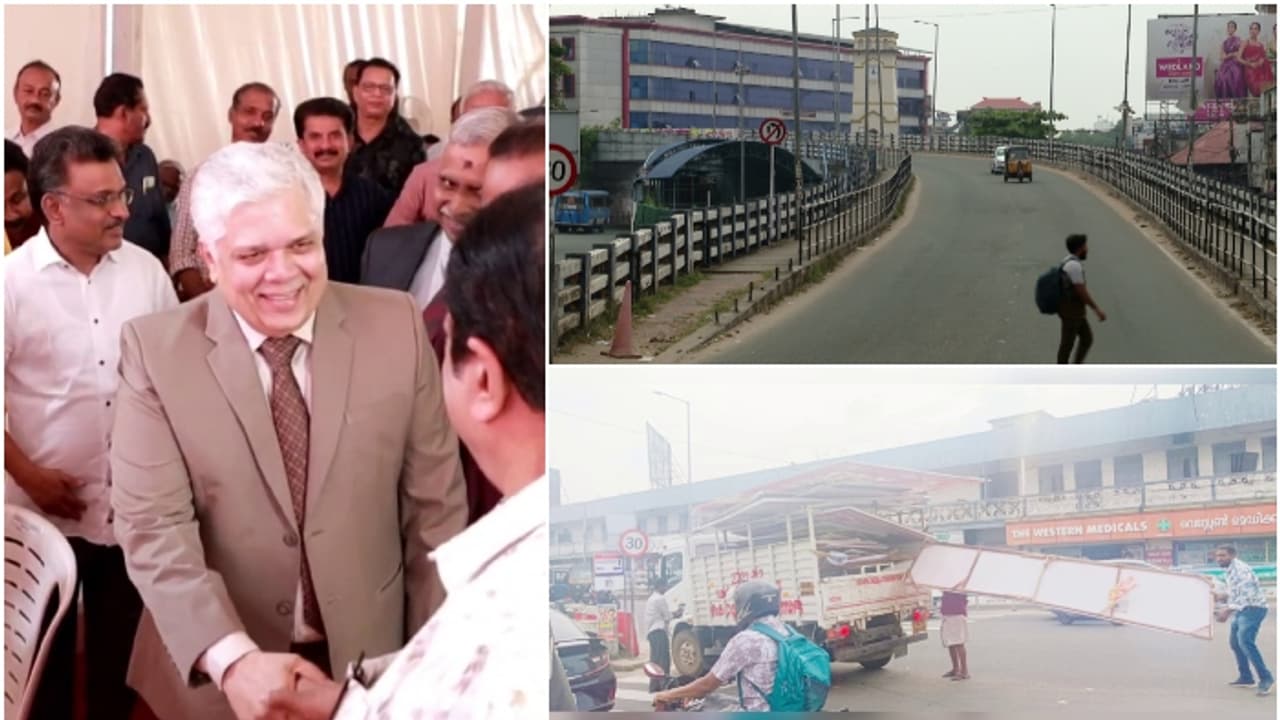 കൊല്ലത്ത് എത്തിയ ജ. ദേവൻ രാമചന്ദ്രൻ കണ്ടത് കോടതി ഉത്തരവ് ലംഘനം, ഉടൻ നിർദ്ദേശം, റോഡരികിലെ ഫ്ലക്സുകൾ മാറ്റിച്ചു