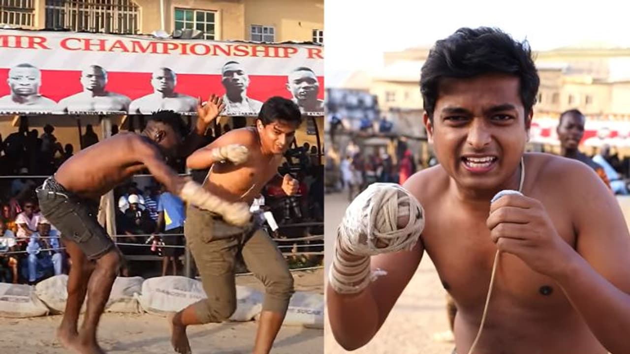 ನೈಜೀರಿಯಾ ಫೈಟರ್ಗಳ ಮುಂದೆ ತೊಡೆತಟ್ಟಿ ಗೂಸಾ ತಿಂದ ಡಾಕ್ಟರ್ ಬ್ರೋ.. ನೈಜೀರಿಯಾ ಫೈಟರ್ಗಳ ಮುಂದೆ ತೊಡೆತಟ್ಟಿ ಗೂಸಾ ತಿಂದ ಡಾಕ್ಟರ್ ಬ್ರೋ..