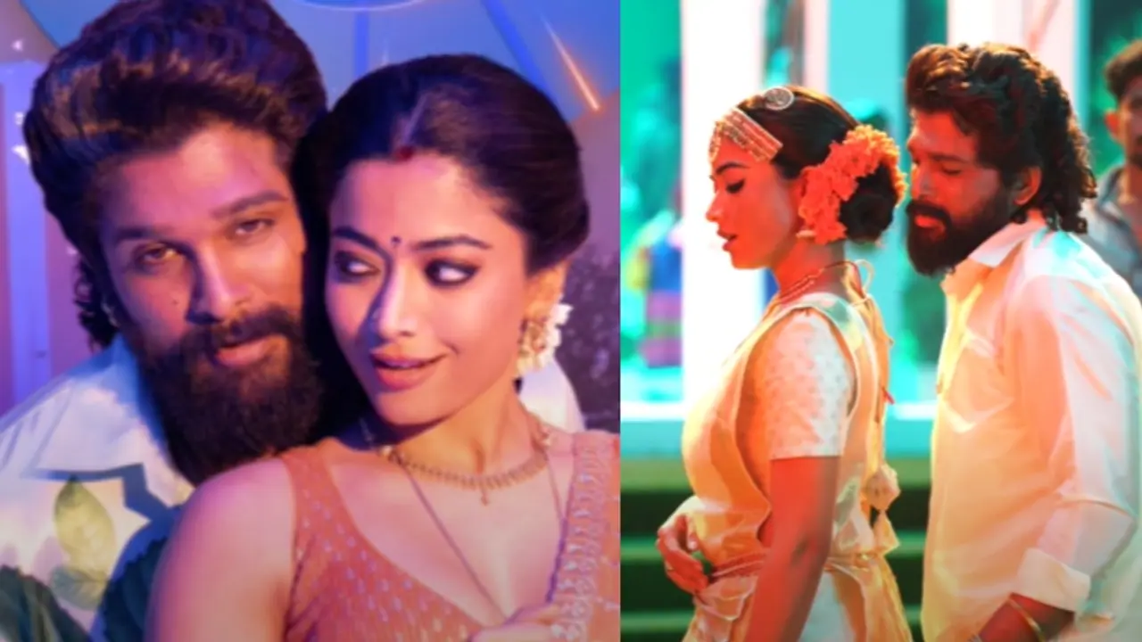 മലയാളികൾക്ക് അല്ലുവിന്റെ സമ്മാനം, മലയാള തനിമയിൽ പുഷ്പരാജും ശ്രീവല്ലിയും; കസറിക്കയറി പീലിങ്സ് 