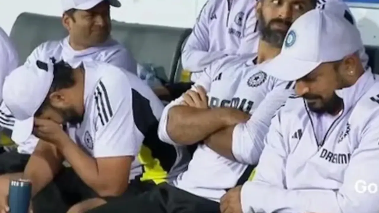 സര്‍ഫറാസിന്‍റെ പുറത്താകല്‍ കണ്ട് രോഹിത് പൊട്ടിക്കരഞ്ഞോ?; വീഡിയോ കണ്ട് ആശയക്കുഴപ്പത്തില്‍ ആരാധകരും