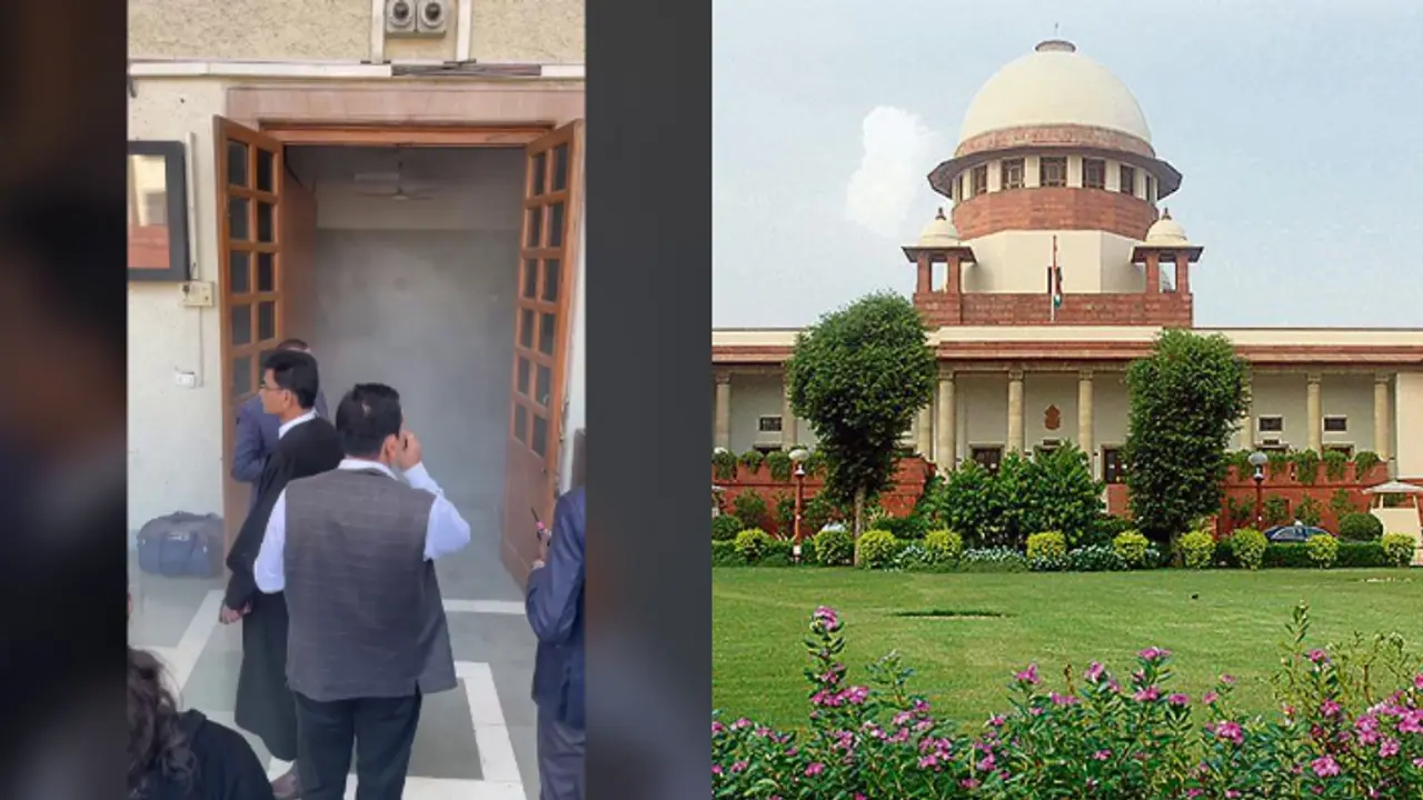 Chaos erupts as major fire in Supreme Court complex halts proceedings (WATCH)