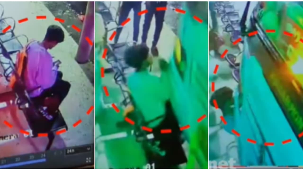 അത്ഭുതമല്ല, അത്യത്ഭുത രക്ഷപെടൽ! ബസ് സ്റ്റാൻഡിലെ ചെയറിലിരുന്ന യുവാവിന്റെ ദേഹത്തേക്ക് ബസ് പാഞ്ഞു കയറി, വീഡിയോ അത്ഭുതമല്ല, അത്യത്ഭുത രക്ഷപെടൽ! ബസ് സ്റ്റാൻഡിലെ ചെയറിലിരുന്ന യുവാവിന്റെ ദേഹത്തേക്ക് ബസ് പാഞ്ഞു കയറി, വീഡിയോ