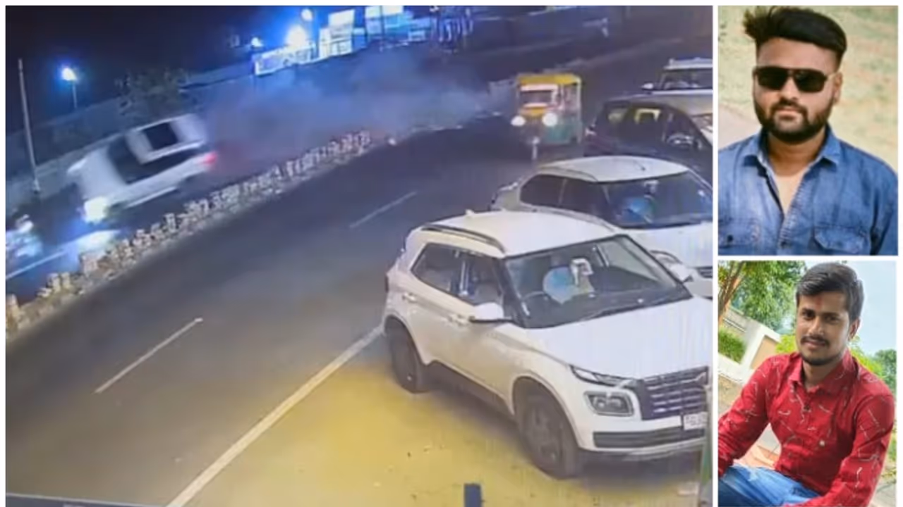 അമിത വേഗത്തിൽ ഓട്ടോറിക്ഷയെ മറികടക്കുന്നതിനിടെ കാർ ഡിവൈ‍ഡറിലേക്ക് ഇടിച്ചുകയറി മറിഞ്ഞു; 2 പേർക്ക് ദാരുണാന്ത്യം