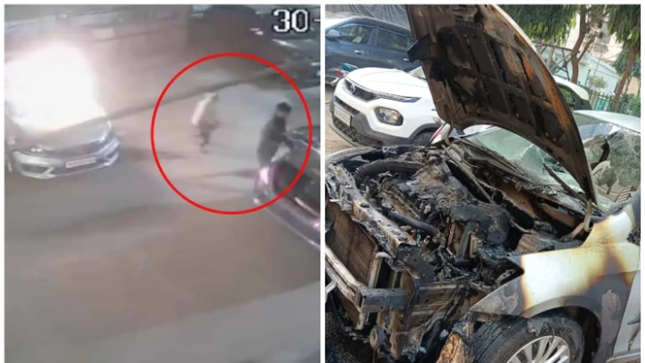 കാർ പാർക്ക് ചെയ്യുന്നതിനെച്ചൊല്ലി അയൽക്കാർ തമ്മിൽ തർക്കം; രാത്രി സുഹൃത്തുക്കളുമായെത്തി കാറിന് തീയിട്ട് യുവാവ്