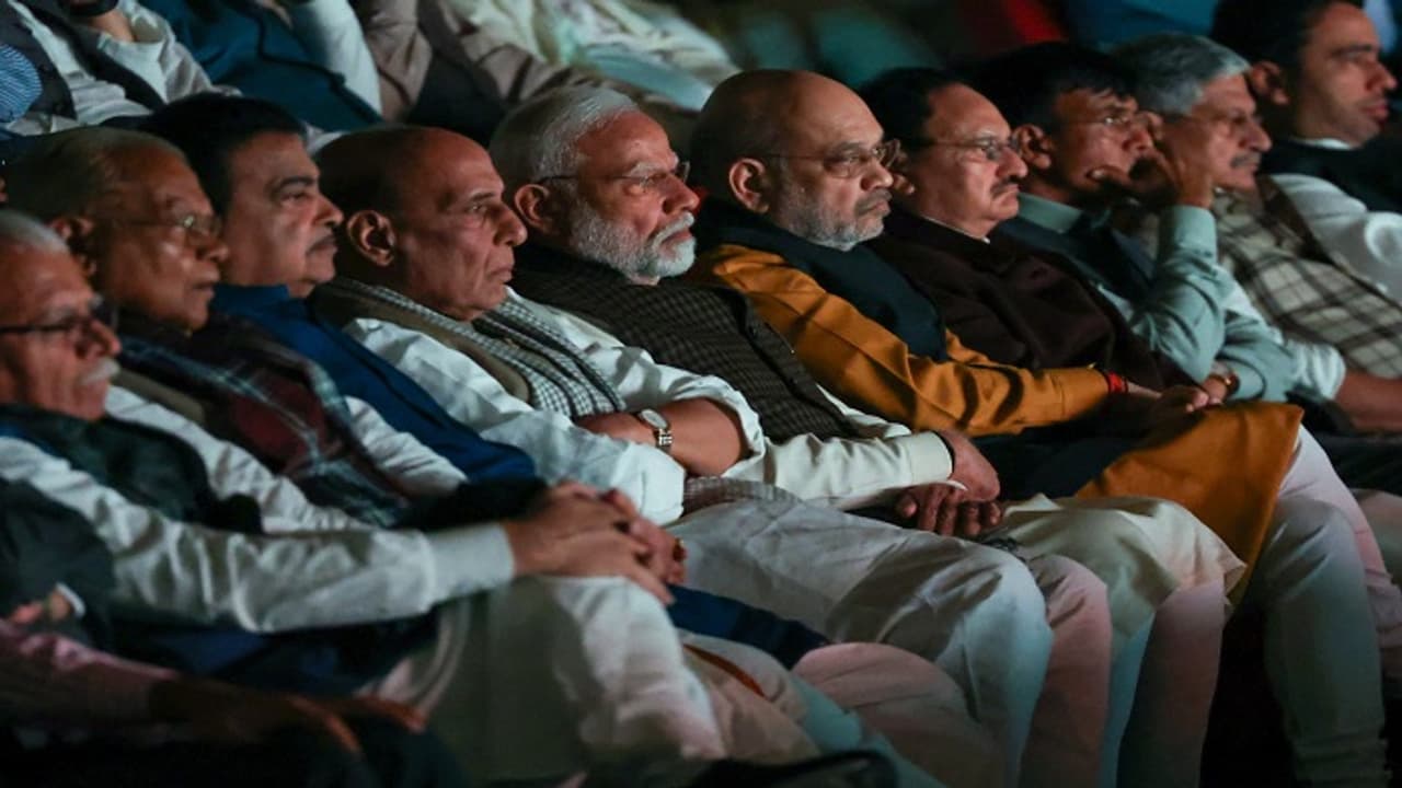 ಗೋಧ್ರಾ ಗಲಭೆ ಕುರಿತ ಸಿನಿಮಾ ವೀಕ್ಷಿಸಿದ ಮೋದಿ: ಸತ್ಯ ಹೊರಬಂದಿದೆ ಎಂದ ನಮೋ