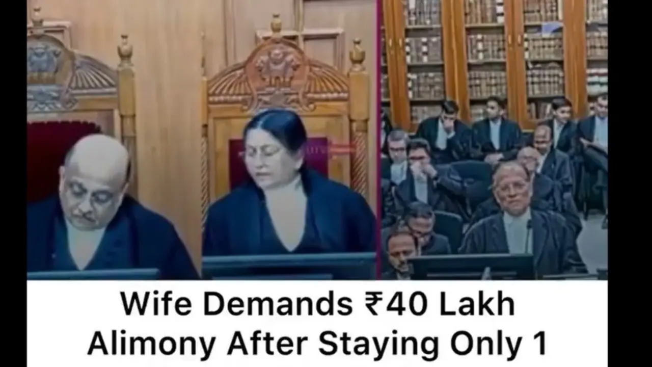 Woman demands Rs 40 lakh alimony from husband just one month after marriage (WATCH)
