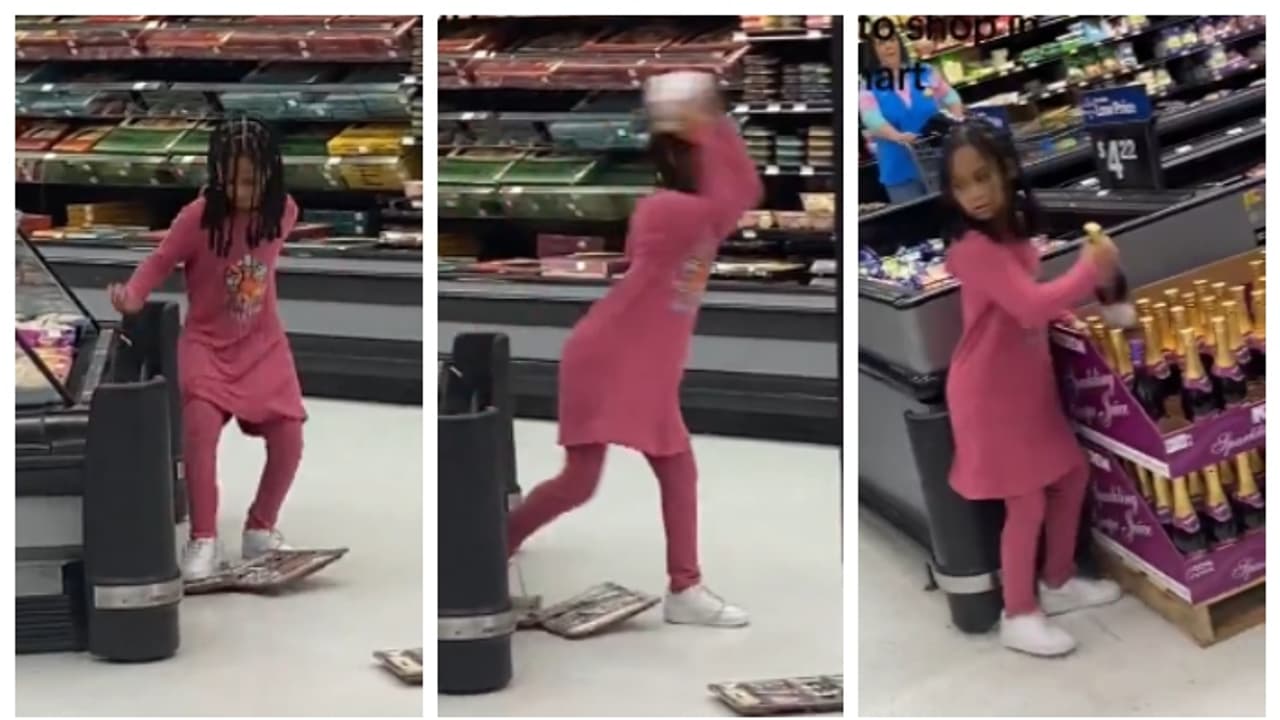 കലിപ്പ് ഡാ, കട്ടക്കലിപ്പ് ഡാ; സ്റ്റോറിലെ സാധനങ്ങൾ വലിച്ചെറിഞ്ഞ് കലിപ്പ് കാട്ടിയ പെൺകുട്ടിയുടെ വീഡിയോ വൈറൽ