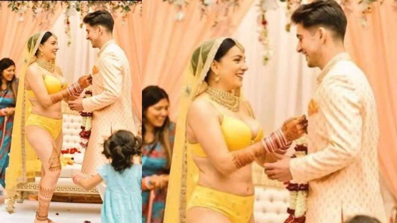 'ಬನಾರಸಿ ಬಿಕಿನಿ ಧರಿಸಿ ಮದುವೆಯಾದ ವಧು' ಯಾರು? ಇಲ್ಲಿದೆ ಬೃಹನ್ನಾಟಕ!