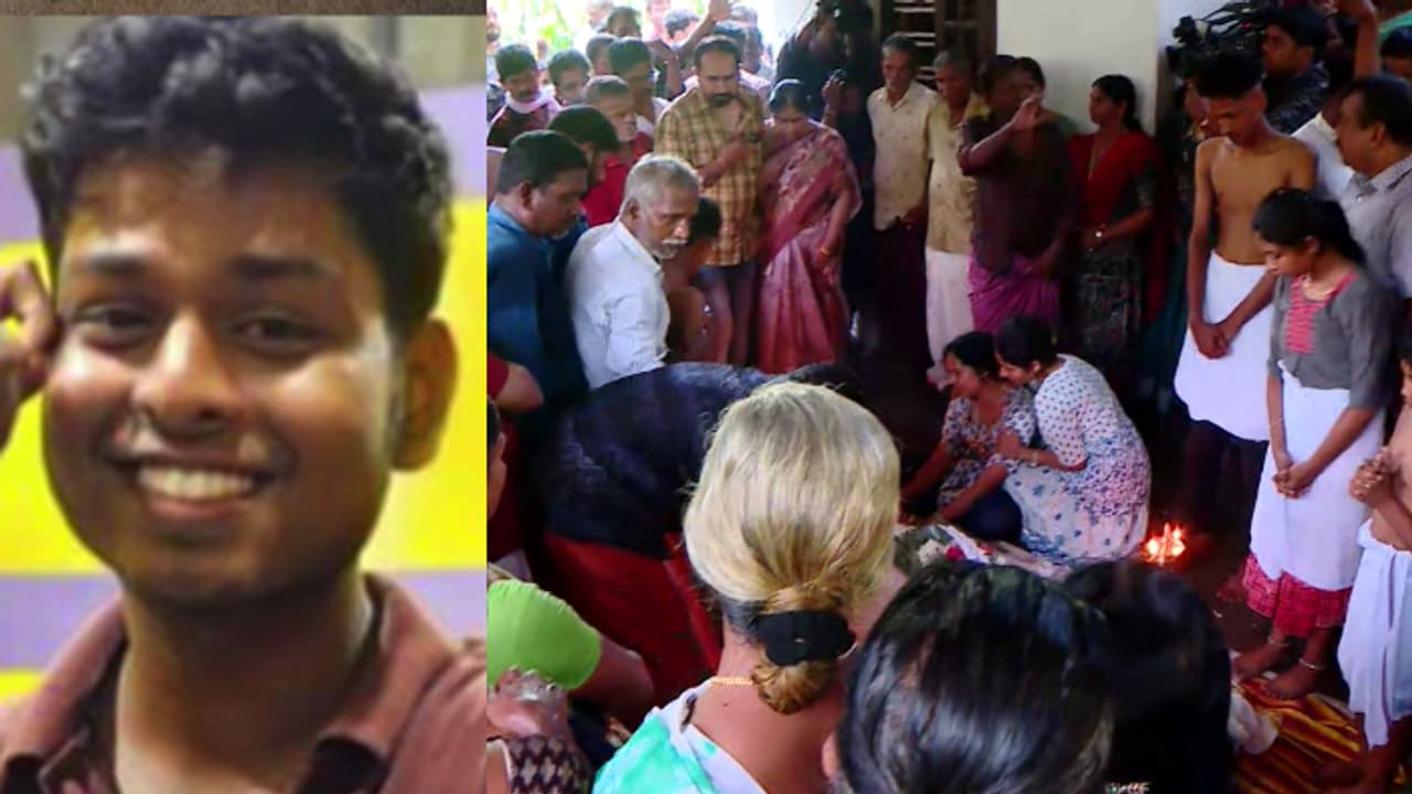 ആലപ്പുഴ അപകടം; നെഞ്ചുതകർന്നൊരു നാട്, തീരാനോവായി ആയുഷ് ഷാജി, അന്ത്യചുംബനമേകി കുടുംബം; കണ്ണീരോടെ വിട 