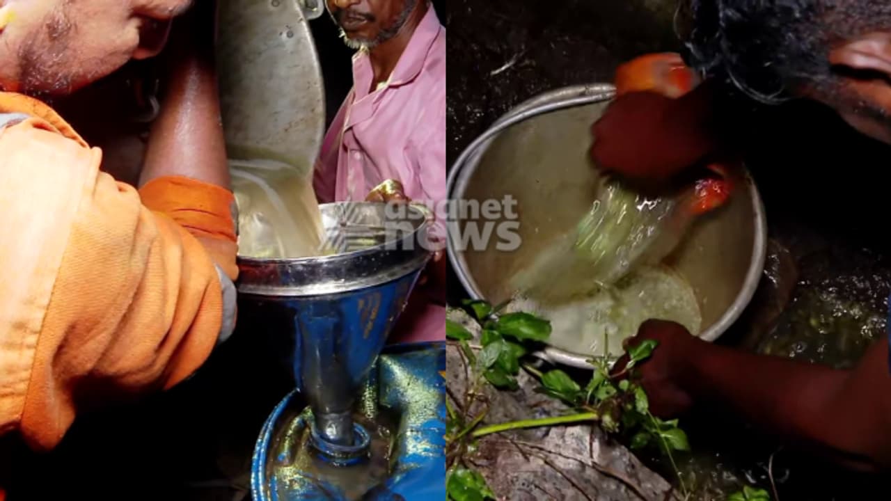 ഗന്ധം കൊണ്ട് നാട്ടുകാർ തിരിച്ചറിഞ്ഞു, കോഴിക്കോട് എച്ച്പിസിഎല്ലിൽ വൻ ചോർച്ച; ഓടയിൽ നിന്ന് കോരി മാറ്റിയത് ഡീസൽ ഗന്ധം കൊണ്ട് നാട്ടുകാർ തിരിച്ചറിഞ്ഞു, കോഴിക്കോട് എച്ച്പിസിഎല്ലിൽ വൻ ചോർച്ച; ഓടയിൽ നിന്ന് കോരി മാറ്റിയത് ഡീസൽ