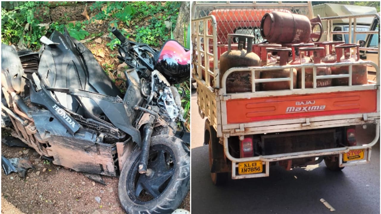 സ്കൂട്ടറും ഗുഡ്സ് ഓട്ടോയും കൂട്ടിയിടിച്ച് അപകടം; കണ്ണൂർ ധർമ്മശാല ചേലേരിയിൽ യുവാവിന് ദാരുണാന്ത്യം