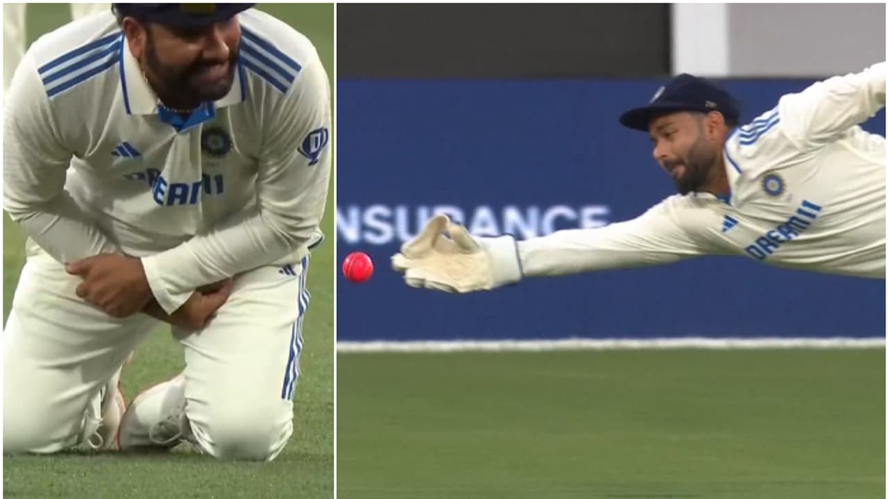 രോഹിത് എടുക്കുമെന്ന് ഉറപ്പിച്ച ക്യാച്ച്, ഇടയില്‍ ചാടി അലങ്കോലപ്പെടുത്തി റിഷഭ് പന്ത്; ട്രോള്‍