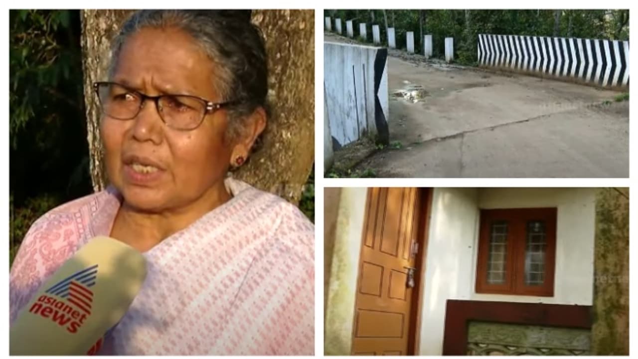 ഏലിയാമ്മ സ്വന്തം വീട്ടിലൊന്ന് കയറിയിട്ട് 3 വർഷം; റോഡുയർത്തി പണിതതോടെ വീട്ടിലക്ക് വഴിയില്ല; ദുരിതത്തിൽ 75കാരി