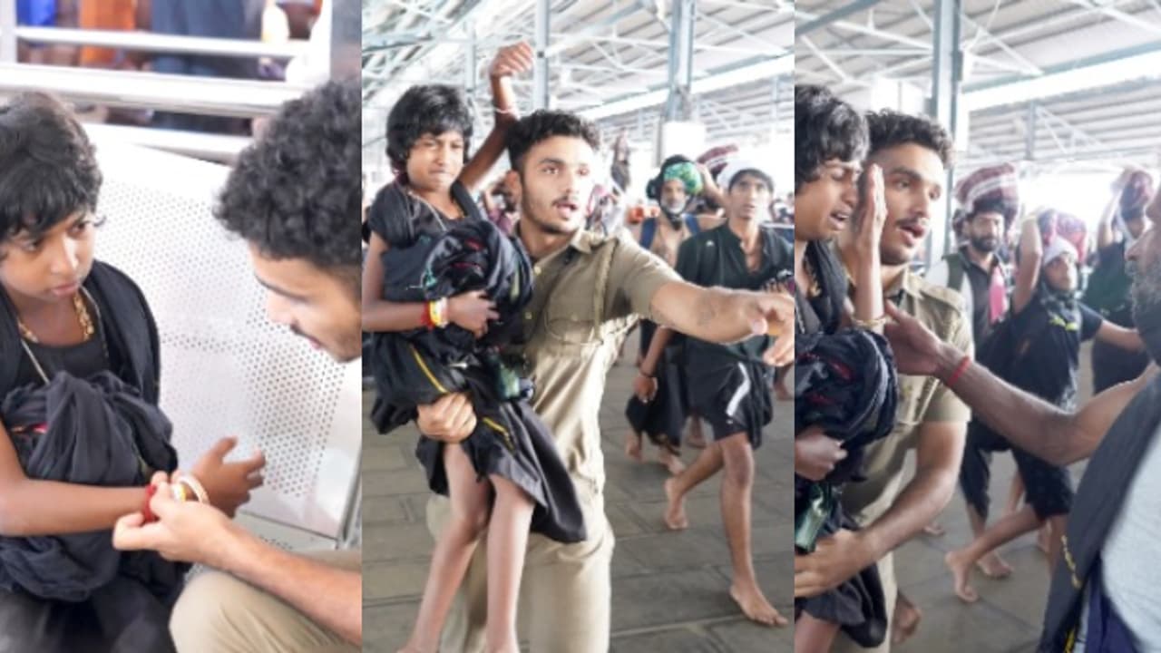 അച്ഛന്റെ കൈവിട്ടു, സന്നിധാനത്ത് അലഞ്ഞുതിരിഞ്ഞ് കുഞ്ഞ് 'മാളികപ്പുറം'; ഒടുവിൽ തുണയായി പൊലീസിന്റെ റിസ്റ്റ് ബാൻഡ്