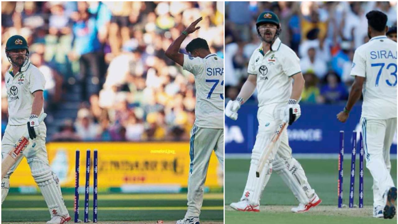 വിക്കറ്റെടുത്തിന് പിന്നാലെ ഹെഡിന് നേരെ കണ്ണുരുട്ടി സിറാജ്! പൊലീസ് ഒക്കെ അങ്ങ് നാട്ടില് മതിയെന്ന് ഓസീസ് താരം വിക്കറ്റെടുത്തിന് പിന്നാലെ ഹെഡിന് നേരെ കണ്ണുരുട്ടി സിറാജ്! പൊലീസ് ഒക്കെ അങ്ങ് നാട്ടില് മതിയെന്ന് ഓസീസ് താരം