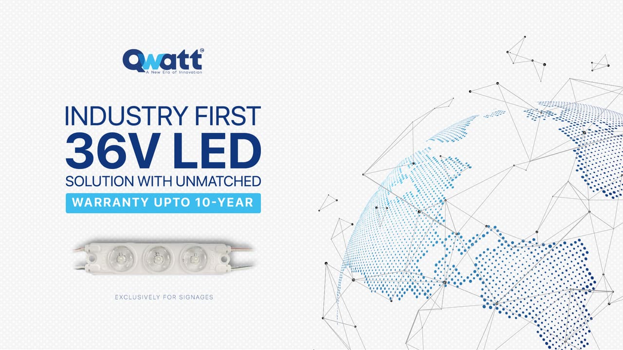 10 വര്ഷത്തെ വാറണ്ടിയോടുകൂടിയ 36V LED മോഡ്യുള് അവതരിപ്പിച്ച് ക്വാട്ട് ടെക്നോളജീസ് 10 വര്ഷത്തെ വാറണ്ടിയോടുകൂടിയ 36V LED മോഡ്യുള് അവതരിപ്പിച്ച് ക്വാട്ട് ടെക്നോളജീസ്