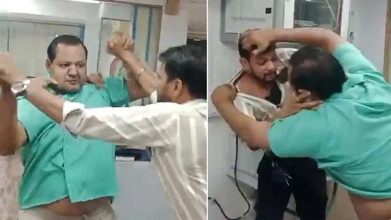 Viral video: Customer pulls bank manager's hair, beats him over tax deduction in Gujarat's Ahmedabad (WATCH)