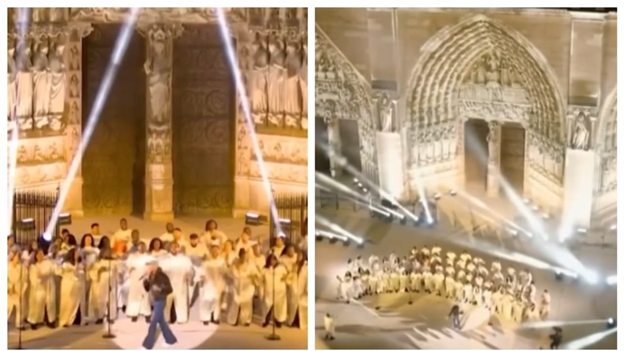 നോത്രദാം കത്തീഡ്രല്‍ വിശ്വാസികൾക്കായി വീണ്ടും തുറന്നു; പക്ഷേ, അള്‍ത്താരയിലെ പാട്ട് പരിപാടിയിൽ വിവാദം