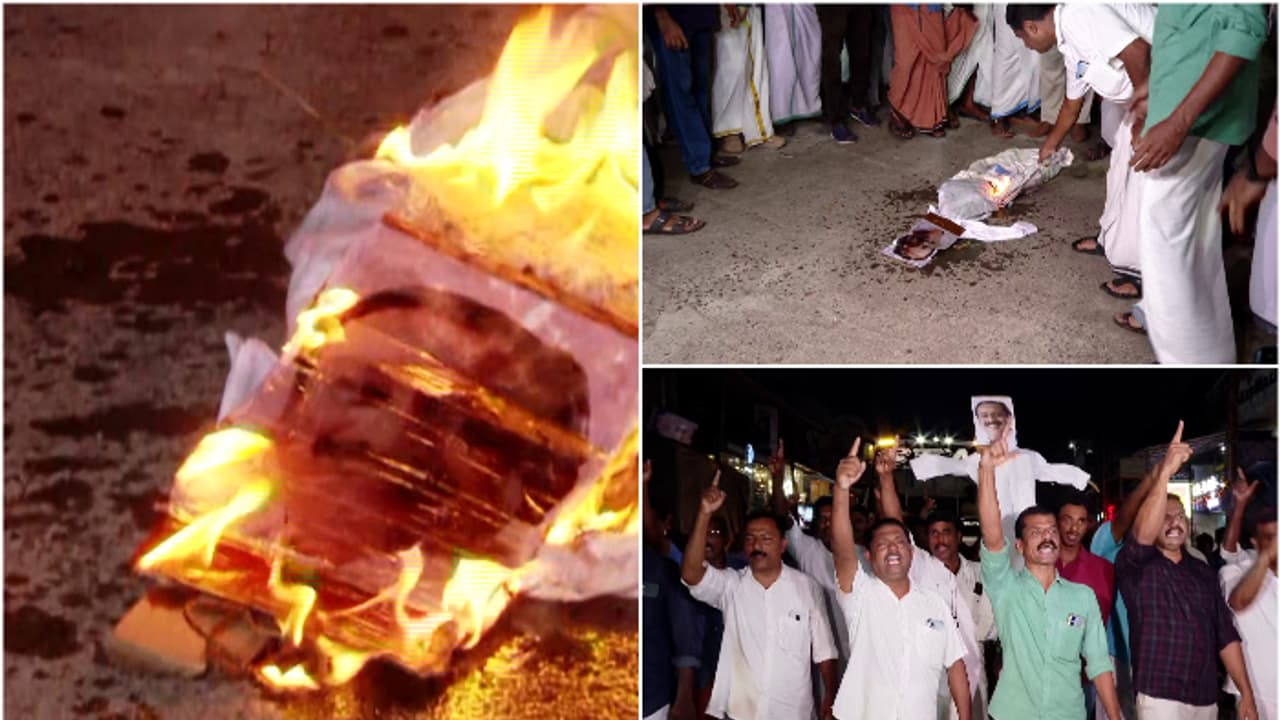 എംകെ രാഘവനെതിരായ കോൺഗ്രസ് പ്രവർത്തകരുടെ പ്രതിഷേധം തെരുവിൽ; കുഞ്ഞിമംഗലത്തെ മണ്ഡലം കമ്മിറ്റി ഒന്നടങ്കം രാജിവച്ചു