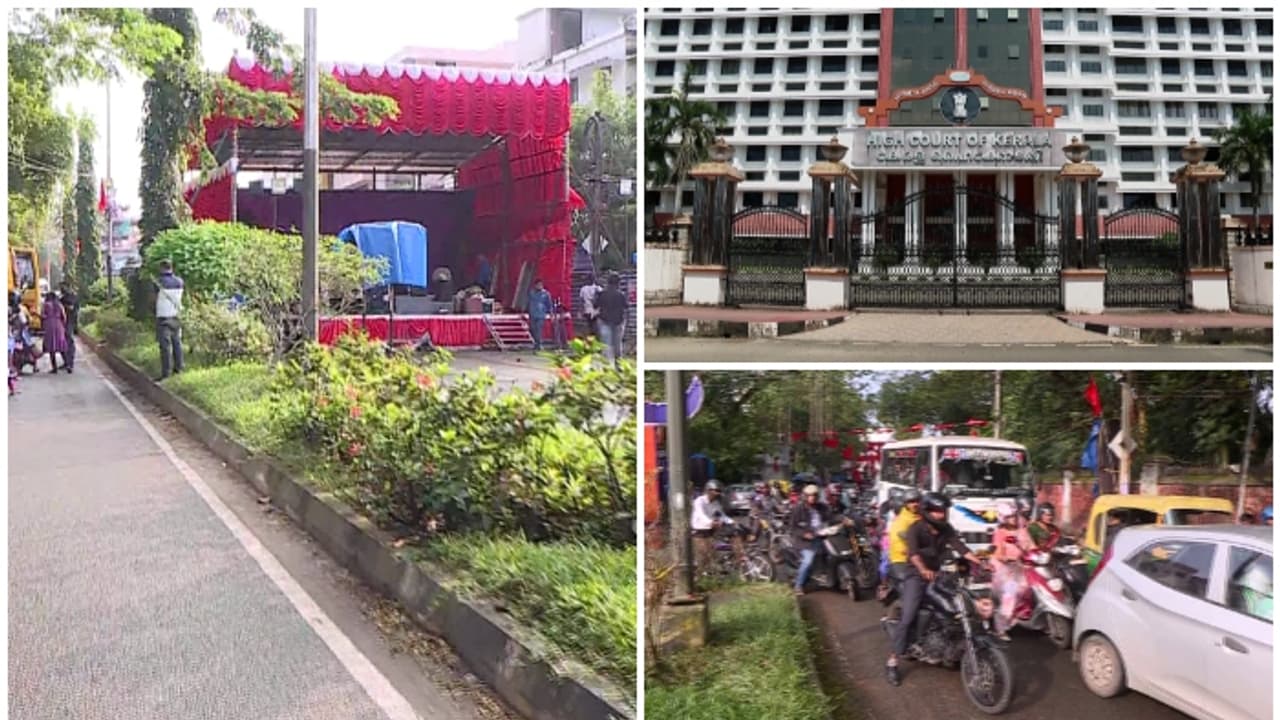 ആരാണ് അനുമതി കൊടുത്തത്? സിപിഎം ഏരിയാ സമ്മേളനത്തിനായി തലസ്ഥാനത്ത് റോഡടച്ച സംഭവത്തിൽ വിമർശനവുമായി ഹൈക്കോടതി