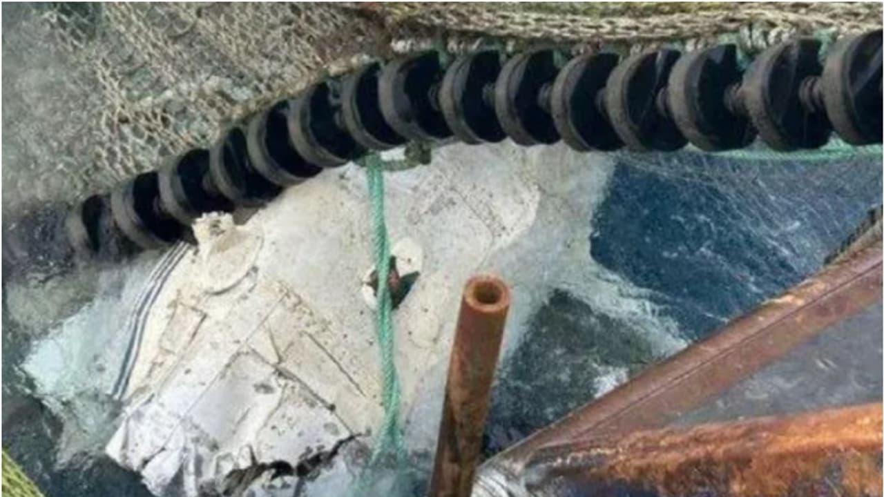 കടലില് വലയെറിഞ്ഞപ്പോള് കനത്തിലെന്തോ കുരുങ്ങി, പൊക്കി നോക്കിയപ്പോള് ചെറുവിമാന ഭാഗം; ഉള്ളില് ഒരു മൃതദേഹം കടലില് വലയെറിഞ്ഞപ്പോള് കനത്തിലെന്തോ കുരുങ്ങി, പൊക്കി നോക്കിയപ്പോള് ചെറുവിമാന ഭാഗം; ഉള്ളില് ഒരു മൃതദേഹം