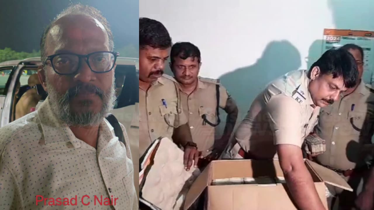 ബംഗളൂരുവിൽ നിന്ന് ആലത്തൂരേക്ക് വന്ന ബിജെപി നേതാവിൻ്റെ കാറിൽ പരിശോധന; പിടിച്ചെടുത്തത് ഒരു കോടി രൂപ ബംഗളൂരുവിൽ നിന്ന് ആലത്തൂരേക്ക് വന്ന ബിജെപി നേതാവിൻ്റെ കാറിൽ പരിശോധന; പിടിച്ചെടുത്തത് ഒരു കോടി രൂപ