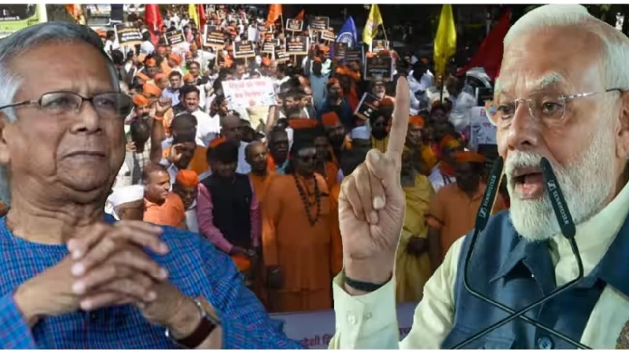 ന്യൂനപക്ഷങ്ങൾക്ക് എതിരായ അക്രമം; സ്വരം കടുപ്പിച്ച് ഇന്ത്യ, നടപടി എടുത്ത് ബംഗ്ലാദേശ്, 70 പേർ അറസ്റ്റിൽ ന്യൂനപക്ഷങ്ങൾക്ക് എതിരായ അക്രമം; സ്വരം കടുപ്പിച്ച് ഇന്ത്യ, നടപടി എടുത്ത് ബംഗ്ലാദേശ്, 70 പേർ അറസ്റ്റിൽ