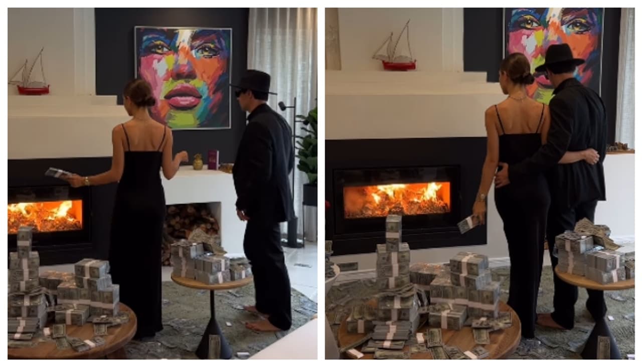 ഇങ്ങനെയൊക്കെ ചെയ്യാമോ? നോട്ടുകെട്ടുകൾ കത്തിച്ച് തീ കാഞ്ഞ് ഇൻഫ്ലുവൻസറും യുവതിയും, വിമർശിച്ച് സോഷ്യൽ മീഡിയ