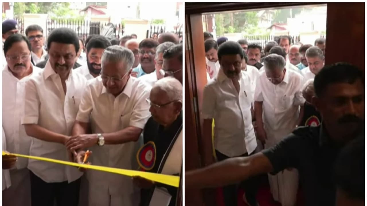 തന്തൈ പെരിയാർ സ്മാരകം നാടിന് സമർപ്പിച്ച് സ്റ്റാലിനും പിണറായിയും; വൈക്കം സത്യഗ്രഹ ശതാബ്ദി ആഘോഷങ്ങൾക്ക് സമാപനം