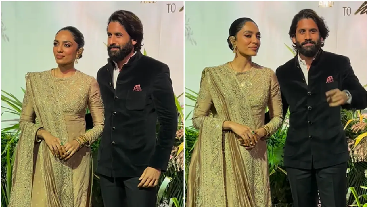 Sobhita Dhulipala, Naga Chaitanya steal hearts at Aaliyah Kashyap, Shane Gregoire's reception [WATCH]