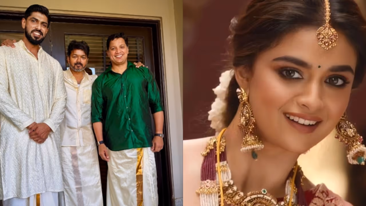 കീർത്തി സുരേഷിന്‍റെ വിവാഹത്തിന് ഗോവയില്‍ പറന്നിറങ്ങി തമിഴ് സ്റ്റെലില്‍ ദളപതി; ചിത്രം വൈറല്‍