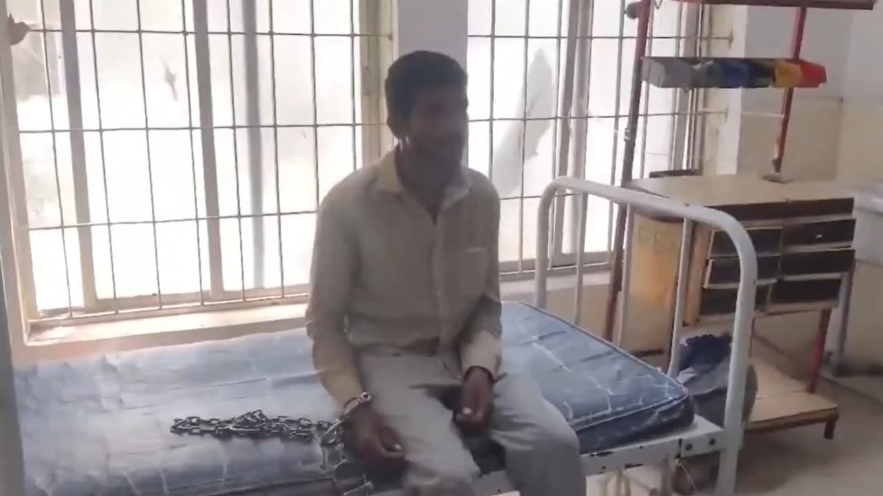 Telangana: Tribal farmer sits on hospital bed in handcuffs as he waits for doctor; video sparks outrage| WATCH