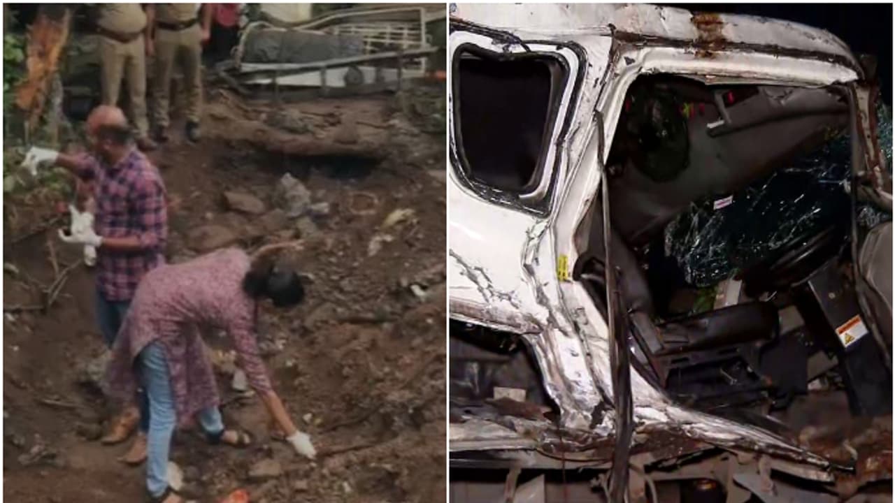 ലോറി എത്രതാഴ്ചയിലേക്ക് മറിഞ്ഞു, കിടങ്ങിൻ്റെ ആഴം എത്ര; പനയമ്പാടത്ത് ശാസ്ത്രീയ പരിശോധന തുടരുന്നു