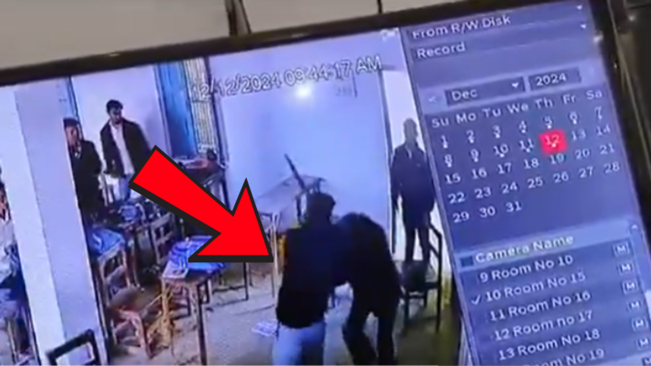 UP bahraich student attacks teacher with knife mobile classroom incident UP bahraich student attacks teacher with knife mobile classroom incident