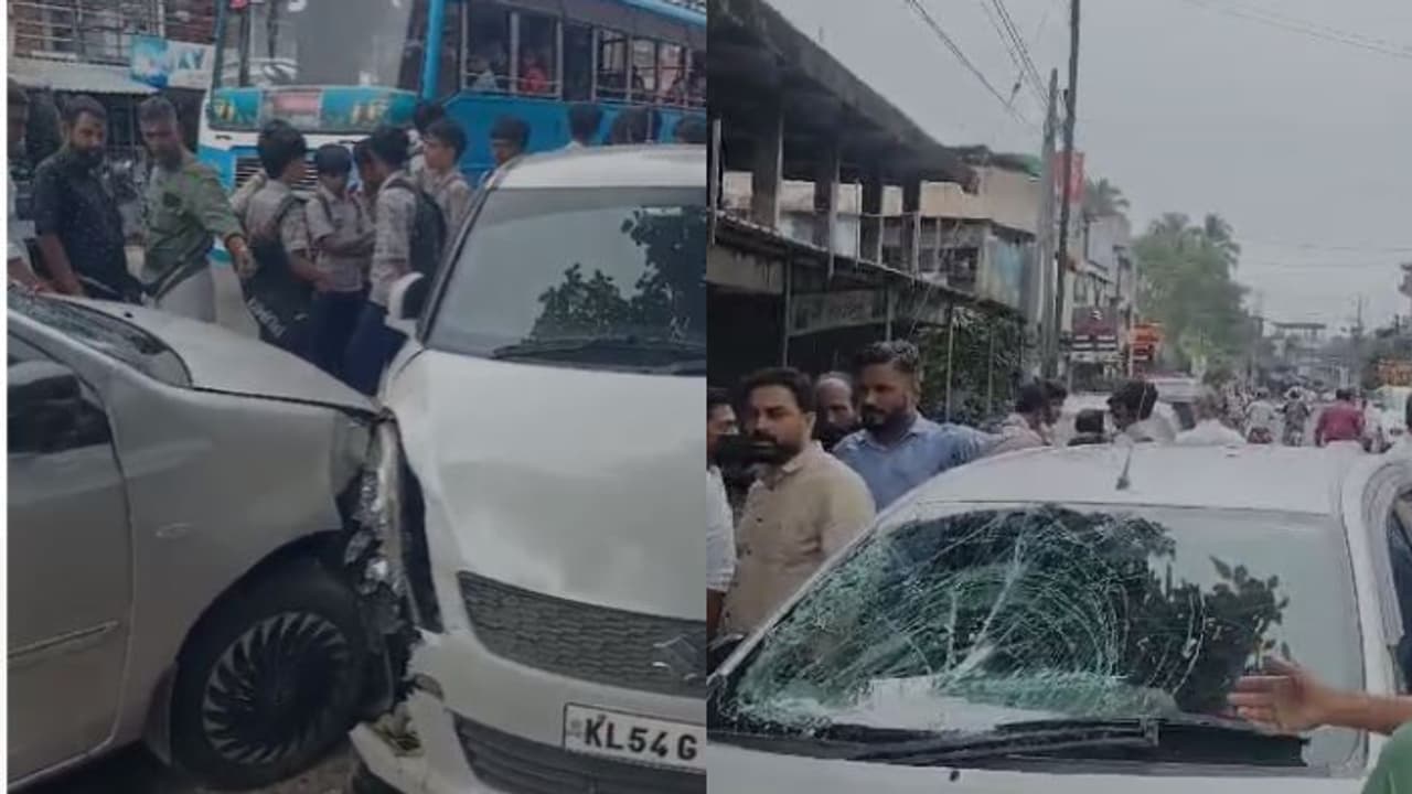 പരീക്ഷ കഴിഞ്ഞ് നടന്നുപോകുന്ന സ്കൂള്‍ വിദ്യാര്‍ത്ഥികള്‍ക്കിടയിലേക്ക് കാര്‍ ഇടിച്ചുകയറി; മൂന്ന് പേർക്ക് പരിക്ക്